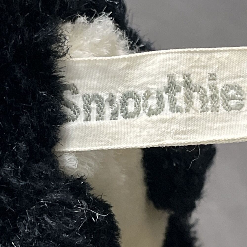 Smoothie By Russ Berrie 6" Black And White Bunny Rabbit Toy Vintage Plush - Picture 12 of 12